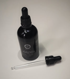 Organic Cold-Pressed Black Seed Oil 100ml - Dropper Bottle with Pipette